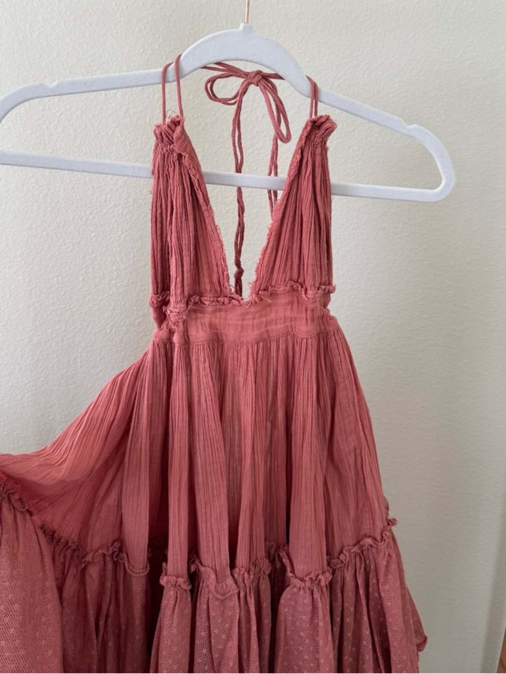 Free People Dusty Rose Mini Dress